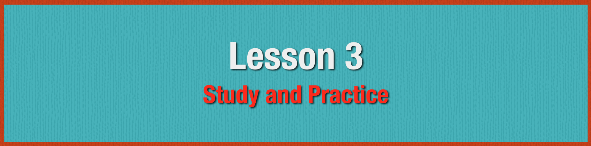 Lesson 3 